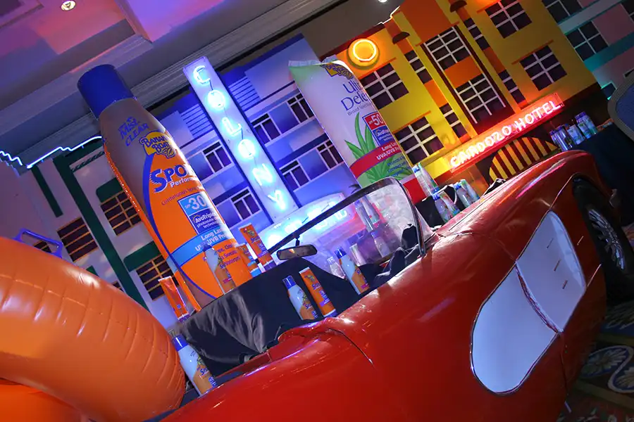 Art Deco corporate theme for Energizer personal products sales event