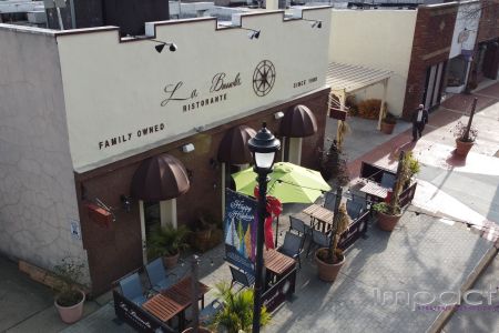 Aerial drone videography of La Bussola Restaurant, Long Island NY