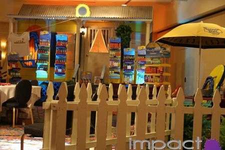 Beachy Backyard Themed Event for Banana Boat Event Styling by Impact Studios