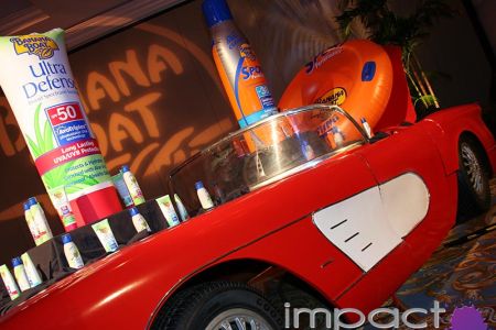 Car Show Themed Atmospheric Lighting and Immersive Decor for Banana Boat by Impact Studios