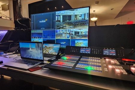 Constellation video switcher live streaming production for Audible