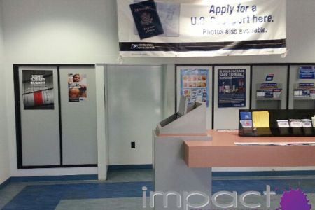 Guerilla marketing at US post office for government stop smoking campaign