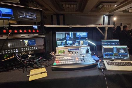 Impact Studios multicamera fly pack deployed for corporate conference.