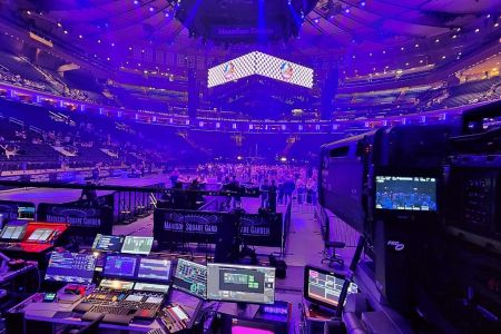 Multi-camera broadcast production of EDM concert at Madison Square Garden New York