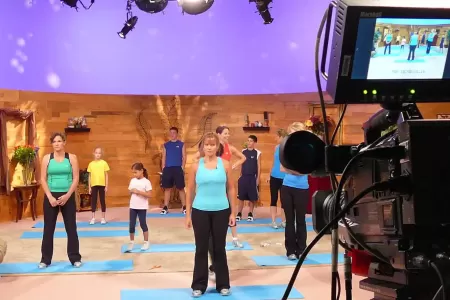 Multi-camera fitness video production shoot by Impact Studios