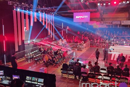 Multi-camera live event broadcast production for Impact Wrestling by Impact Studios
