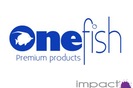Onefish logo for new pet food brand